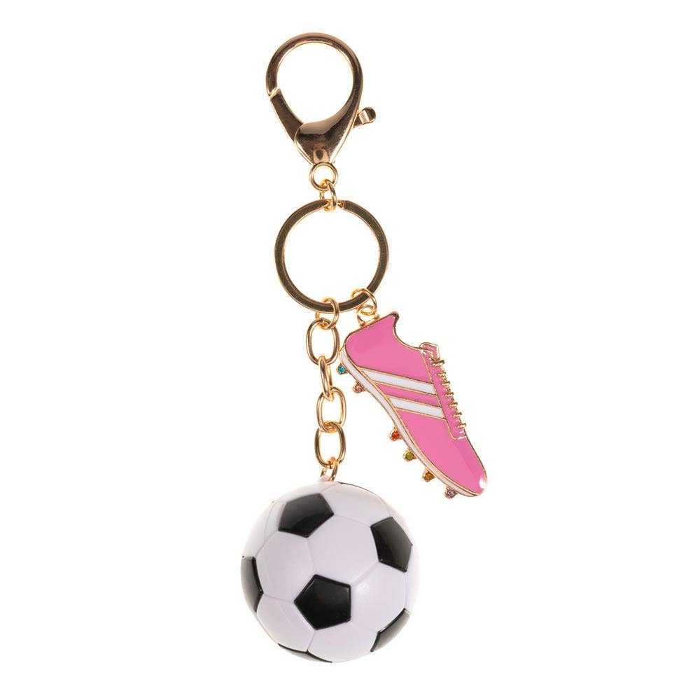 Keychain Bag Charm-Soccer Ball Shoes Charm
