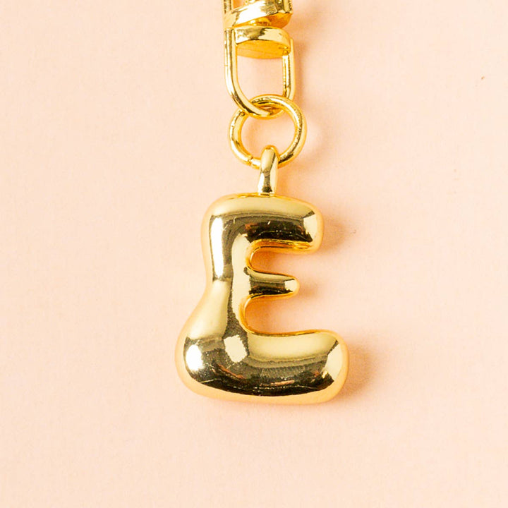 Bubble Letter Keychain Bag Charm–E