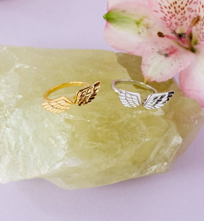 Ring-Angel Wing Adjustable Ring Spiritual Religion