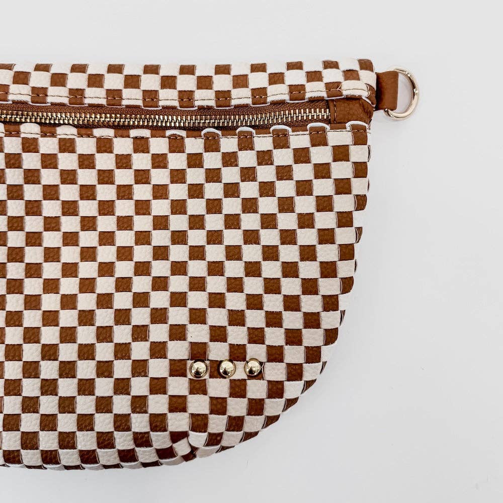 Westlyn Woven Bum Bag-Leather