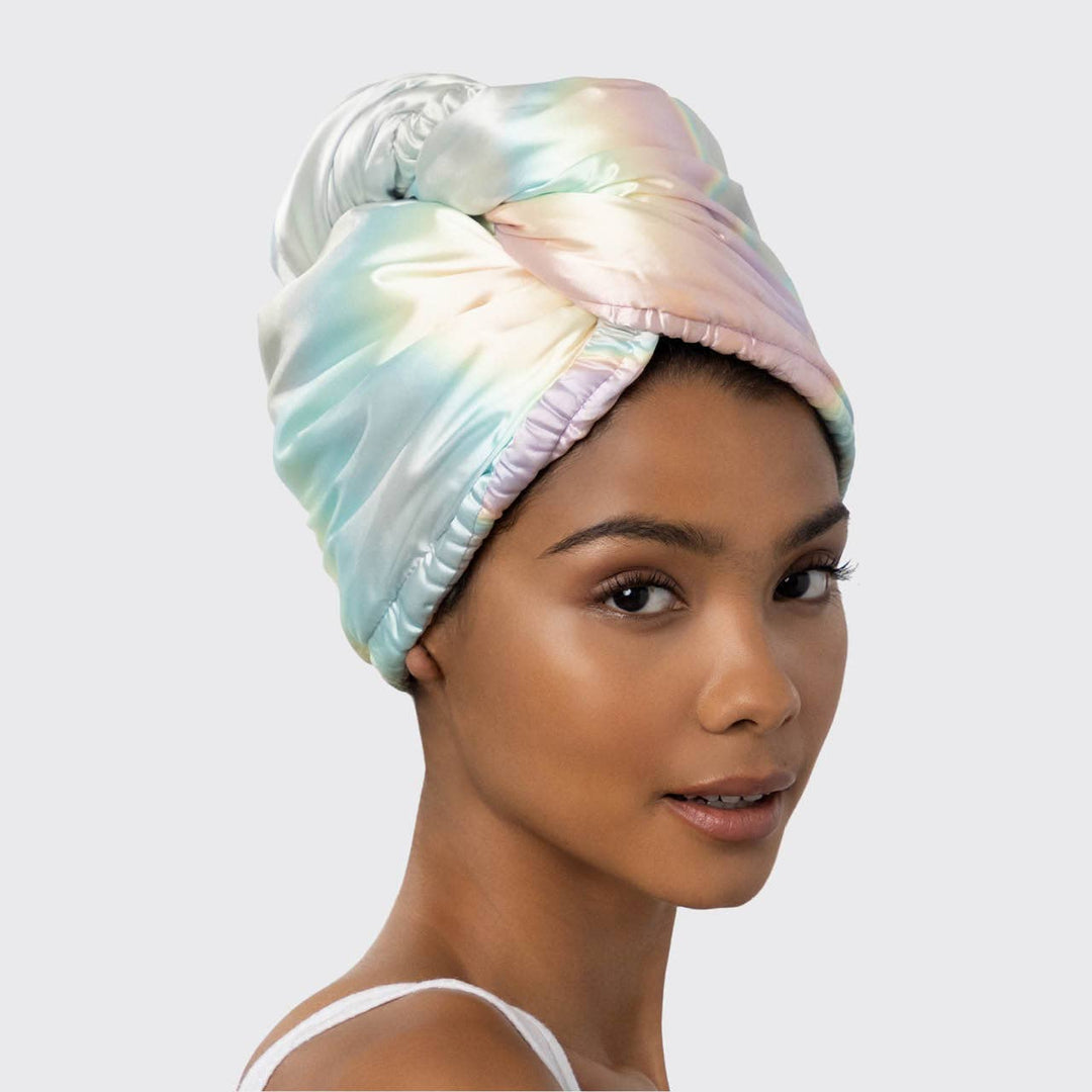 Satin Wrapped Hair Towel