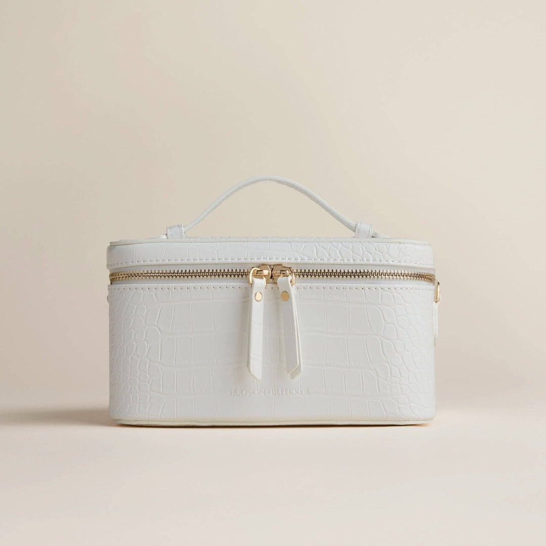 Jetsetter Train Case-Ecru Cream