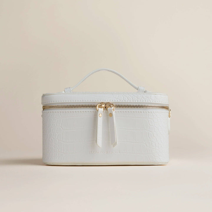Jetsetter Train Case-Ecru Cream
