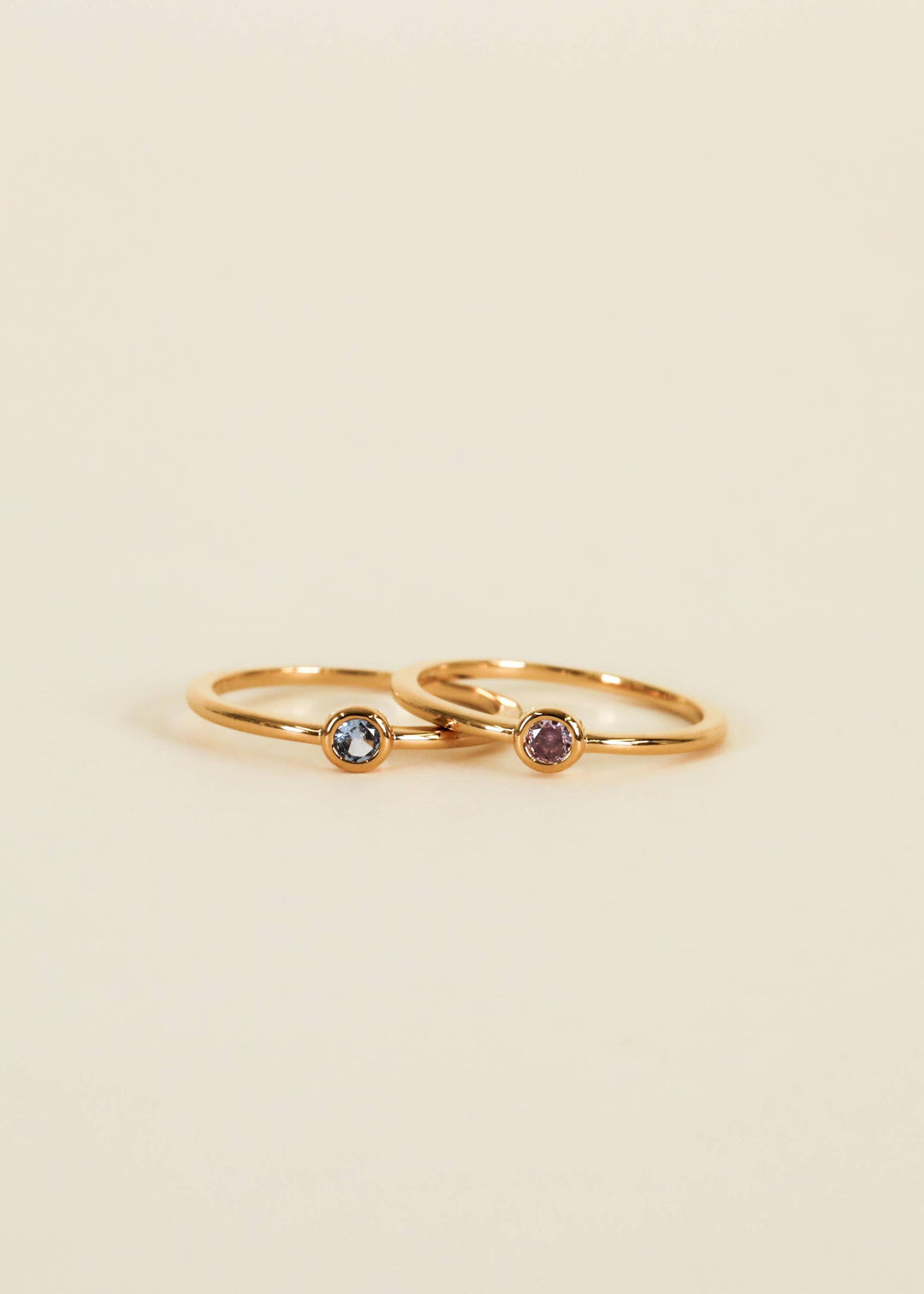 Ring - Simple Stud Aqua