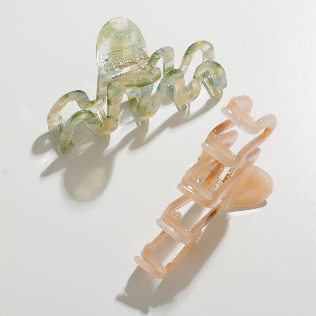 Willow Garden | Large Squiggle Claw Clip