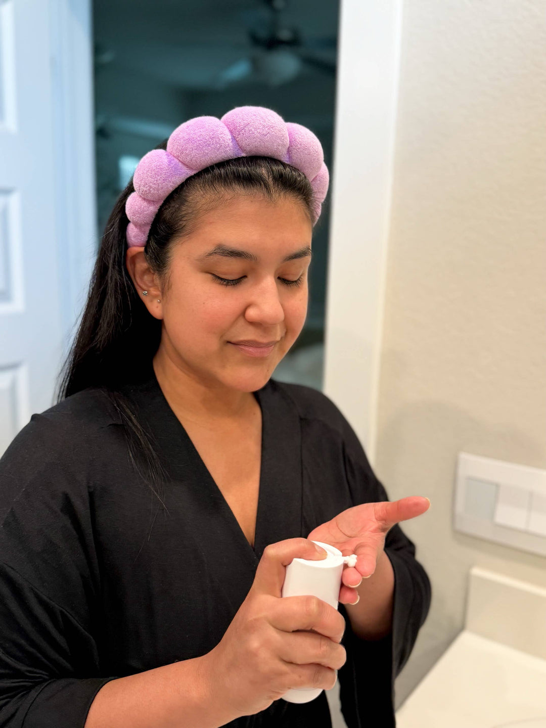 Spa Headband | Trendy Terrycloth Bubble Makeup Headband