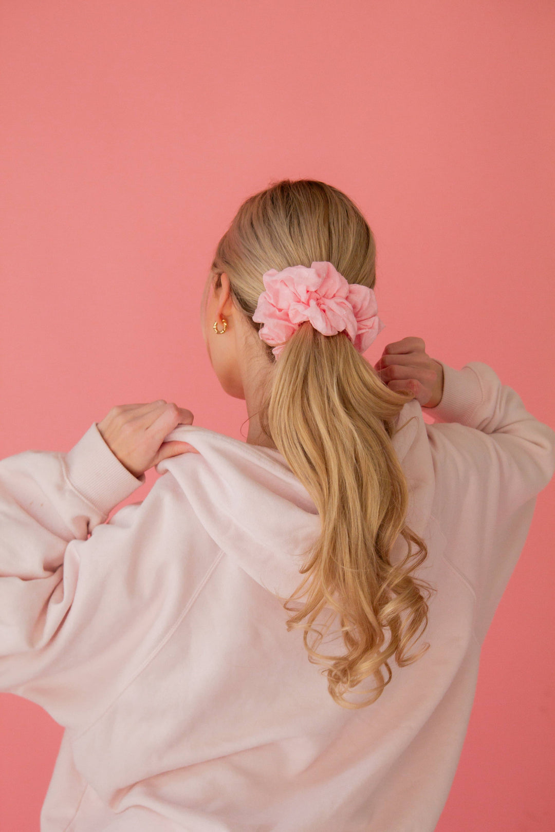 Peony Pink Jumbo Scrunchie