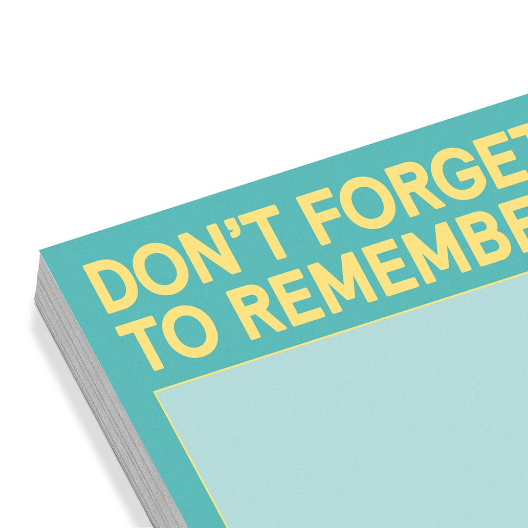 Sticky Note Pad-Don’t Forget to Remember (Pastel Version)