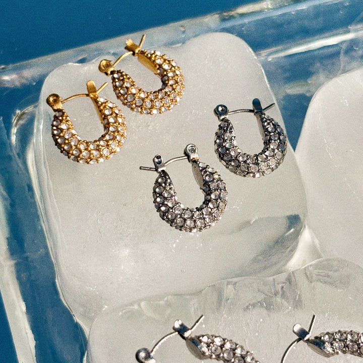 Earrings-Disco Baby Hoops