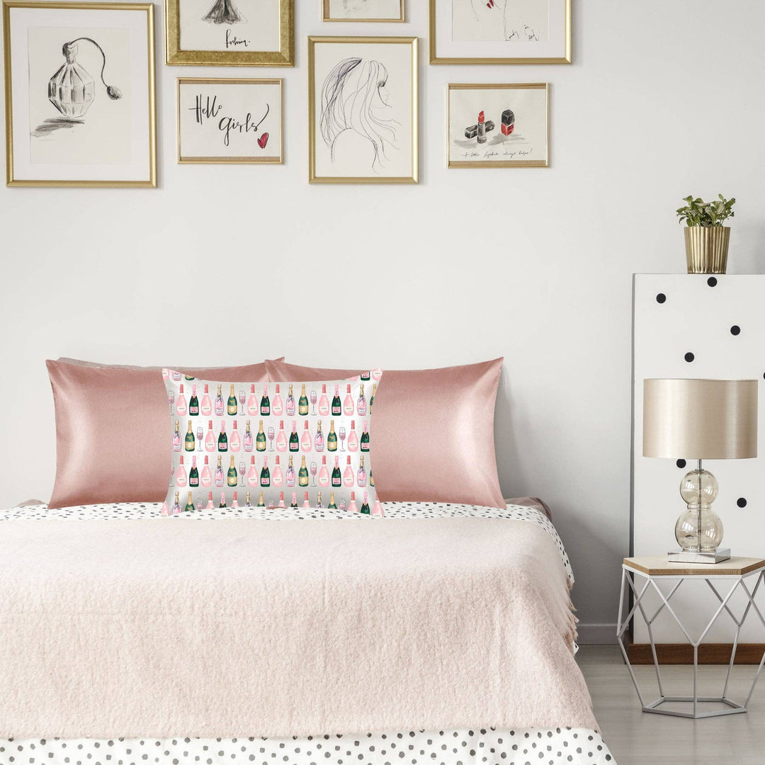 Champagne Satin Eye Mask & Satin Pillowcase Set