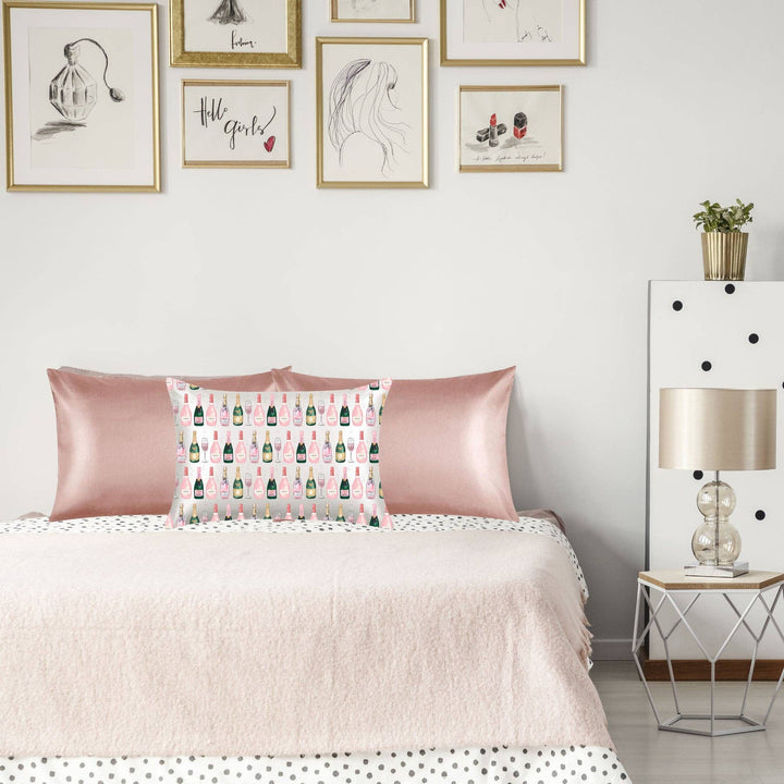 Champagne Satin Eye Mask & Satin Pillowcase Set