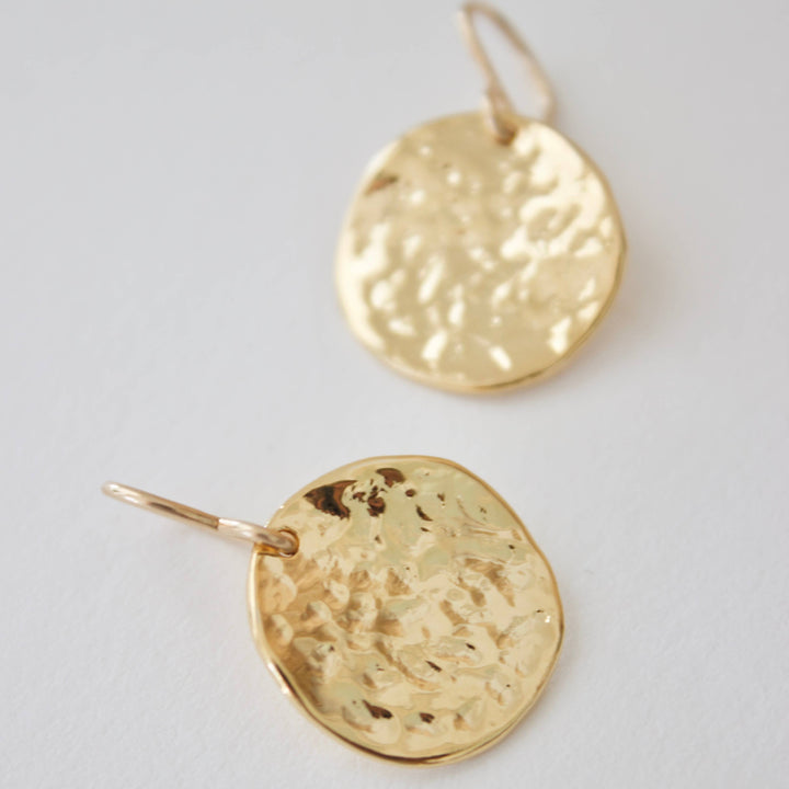 E558 Assorted Earrings-Hammered Medallion