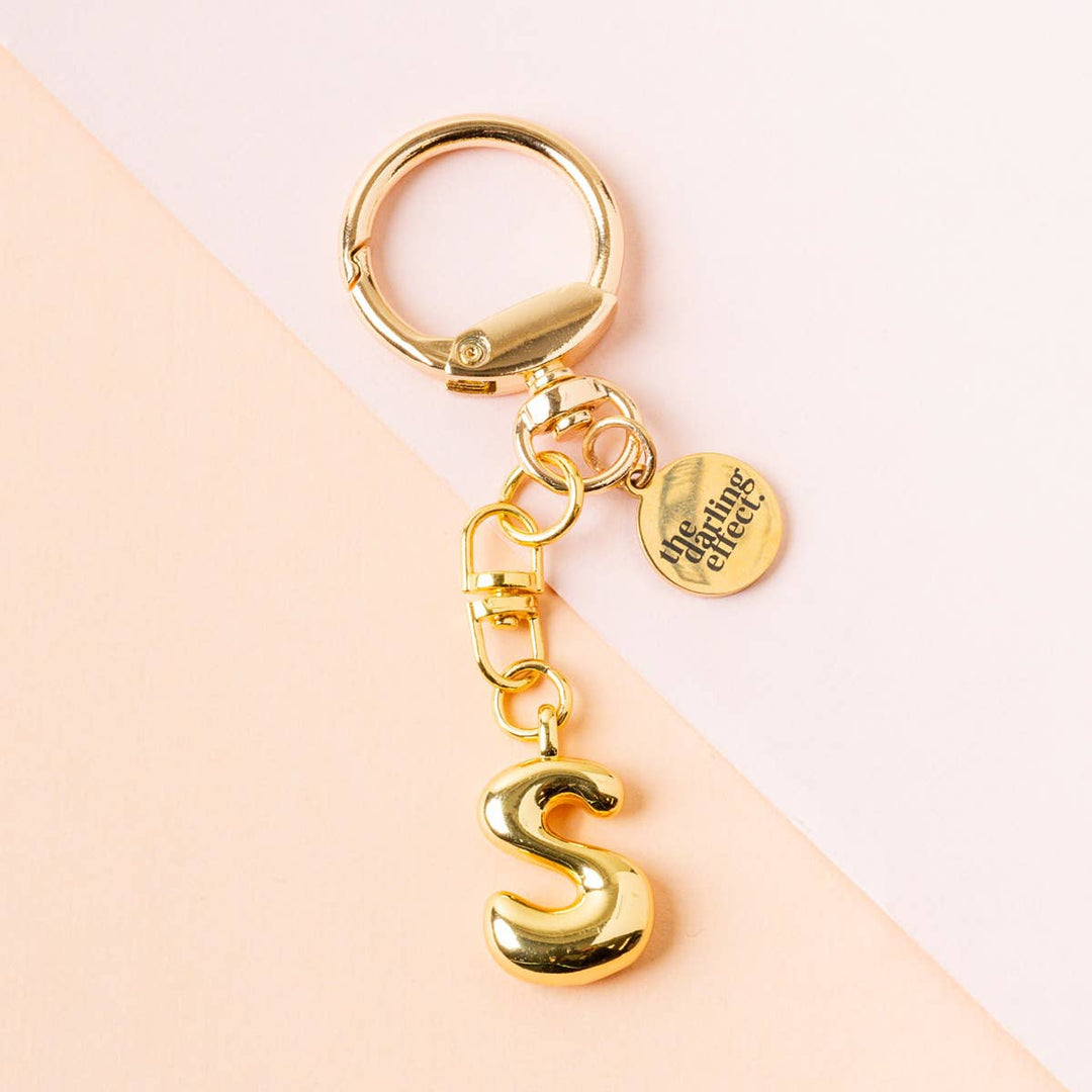 Bubble Letter Keychain Bag Charm–S