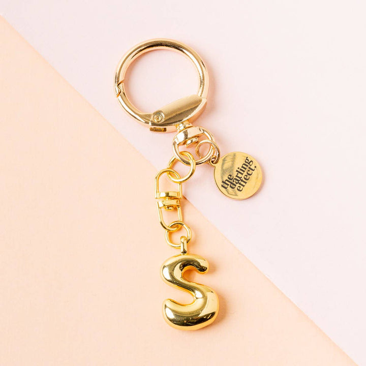 Bubble Letter Keychain Bag Charm–S