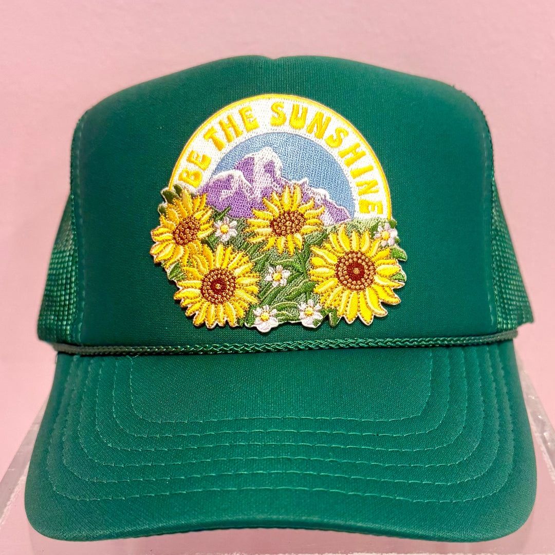 Be The Sunshine Green Trucker Hat Collection