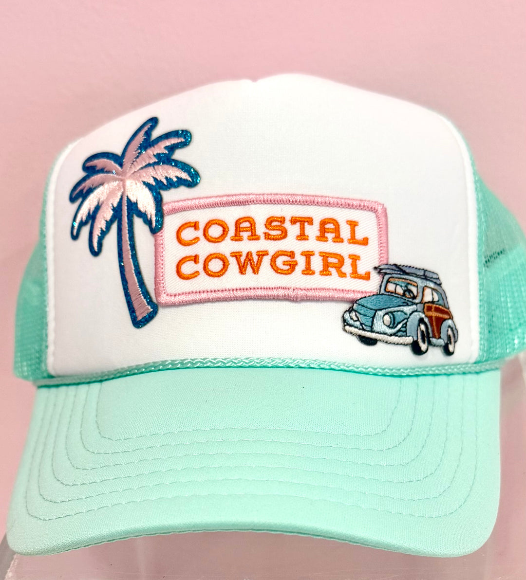 Coastal Cowgirl Seafoam Trucker Hat Collection