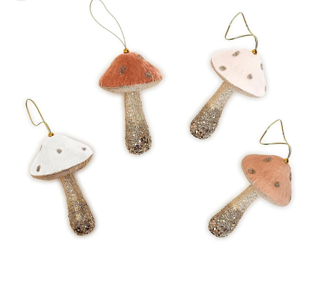 Enchanted Forest Mushroom Ornaments-Assorted