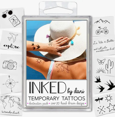 Assorted Temporary Tattoo Pack