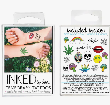 Assorted Temporary Tattoo Pack