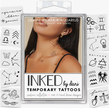 Assorted Temporary Tattoo Pack