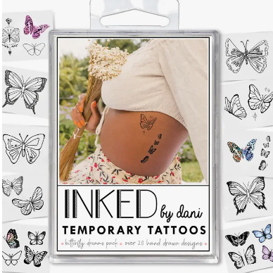 Assorted Temporary Tattoo Pack