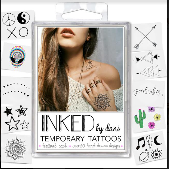 Assorted Temporary Tattoo Pack