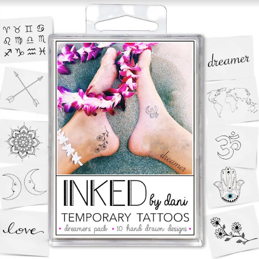 Assorted Temporary Tattoo Pack