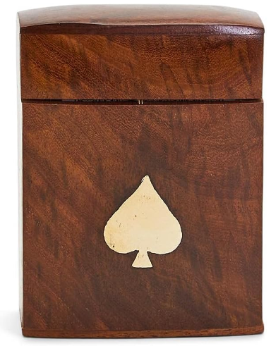 Wood Crafted Playing Card Set in Box