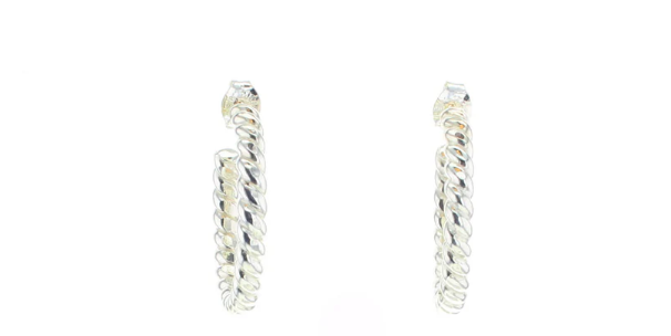 Earrings-Silver Zela Hoops