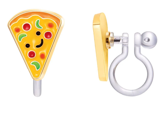 CLIP ON Cutie Earrings- Pizza