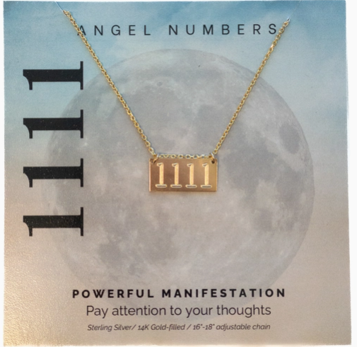 Angel Number Necklaces-Gold