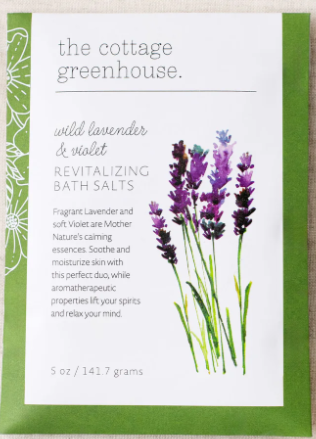Revitalizing Bath Salts Cottage Greenhouse-Single Serve