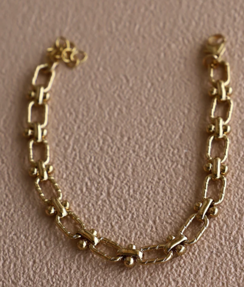 B1231G Gold Bracelet-Florence Chain