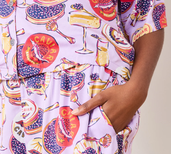 Champagne & Caviar Lavender Spritz Satin