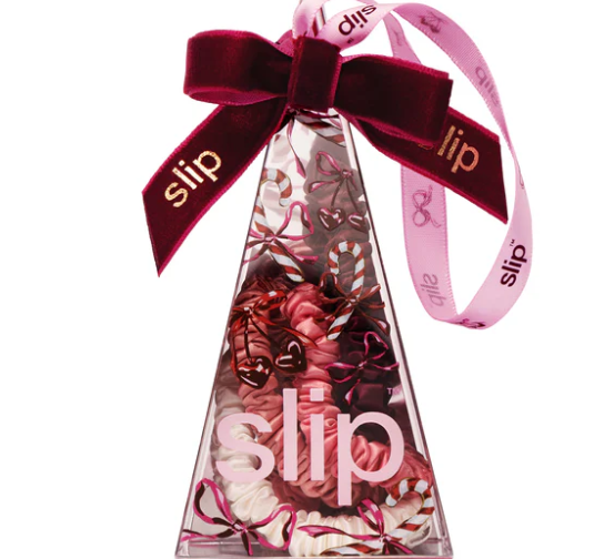 Holiday-Slip Scrunchies Skinny-4 Pack