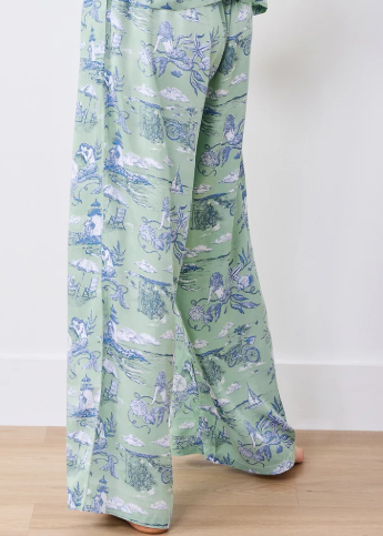 Satin-Mermaid Toile (Seafoam)