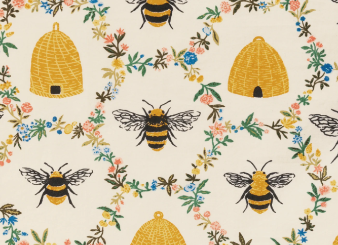 Cotton-Sweet Bee Set (Cream)