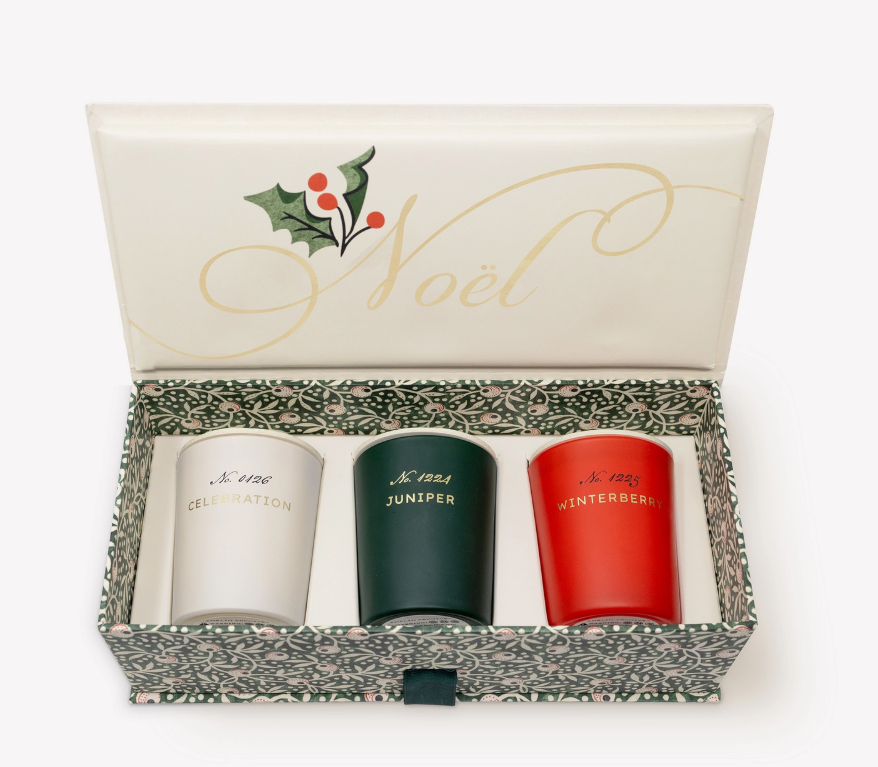 Votive Candle Set-Christmas Chronicle (3 candles 2.5oz each)