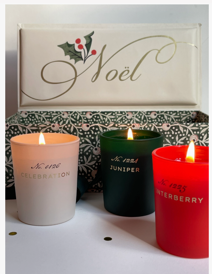 Votive Candle Set-Christmas Chronicle (3 candles 2.5oz each)