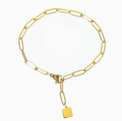 Lotus Jewelry Studio-Charm Bracelet Chain-Gold Link