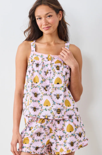 Cotton-Sweet Bee Set (Pink Petal)