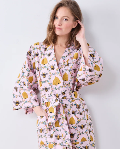 Cotton-Sweet Bee Set (Pink Petal)
