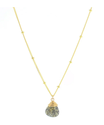 Lotus Jewelry Studio-Necklace-Gold Trinket Stone