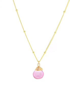 Lotus Jewelry Studio-Necklace-Gold Trinket Stone
