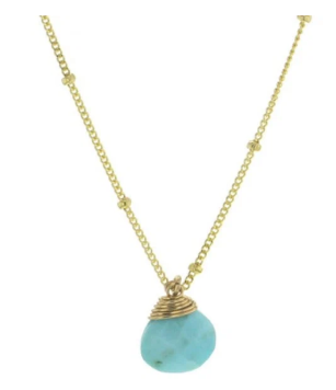 Lotus Jewelry Studio-Necklace-Gold Trinket Stone