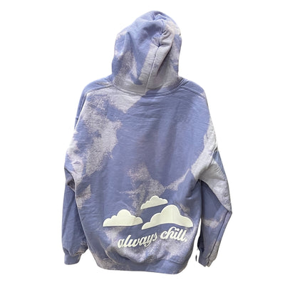 Cozy Hoody-Freshpow Club Purple Hand Dyed