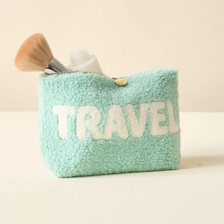 Teddy Pouch-Aqua Travel