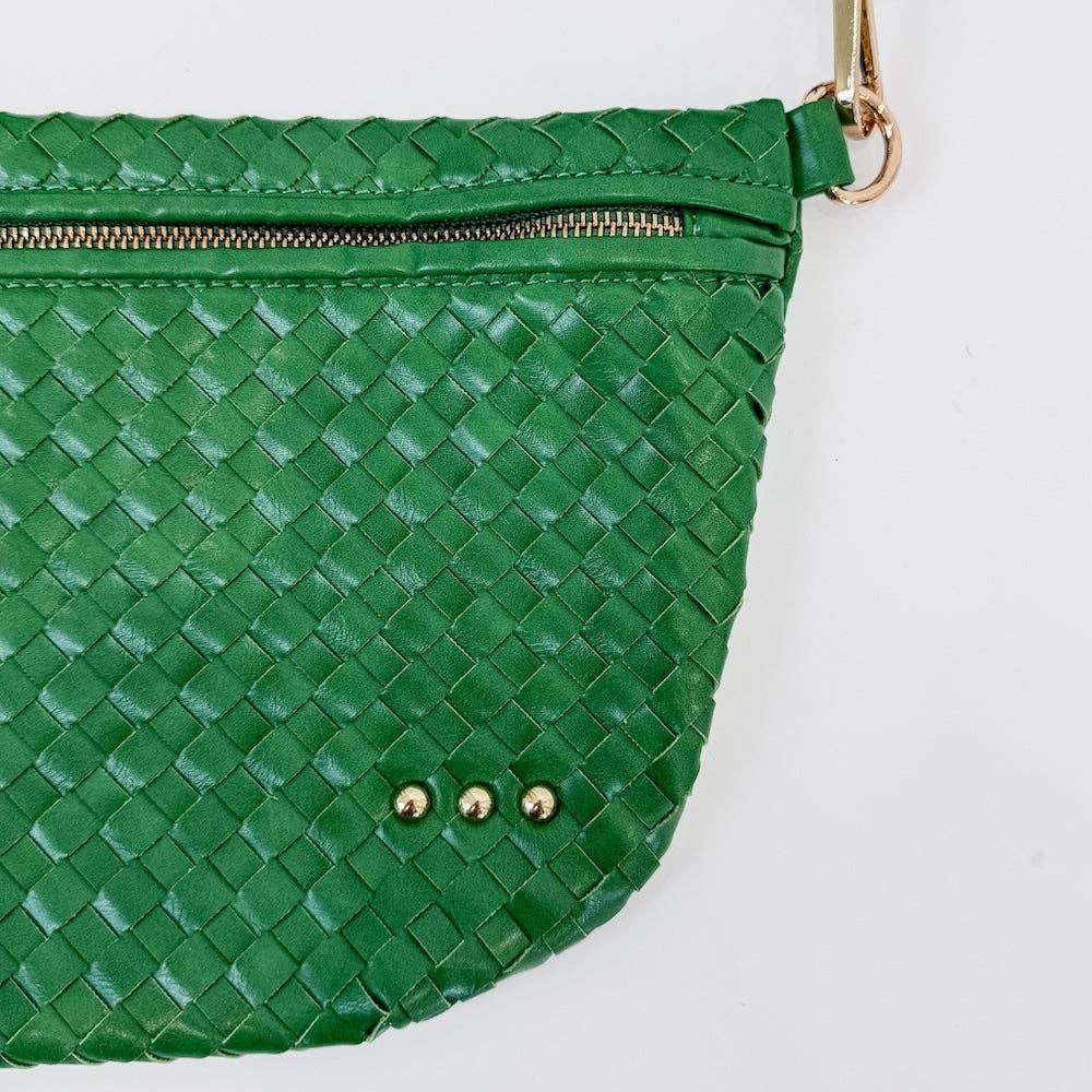 Westlyn Woven Bum Bag-Leather