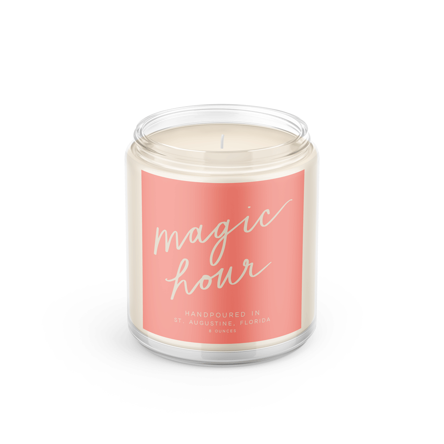 8 oz Soy Wax Hand-Poured Candle-Magic Hour