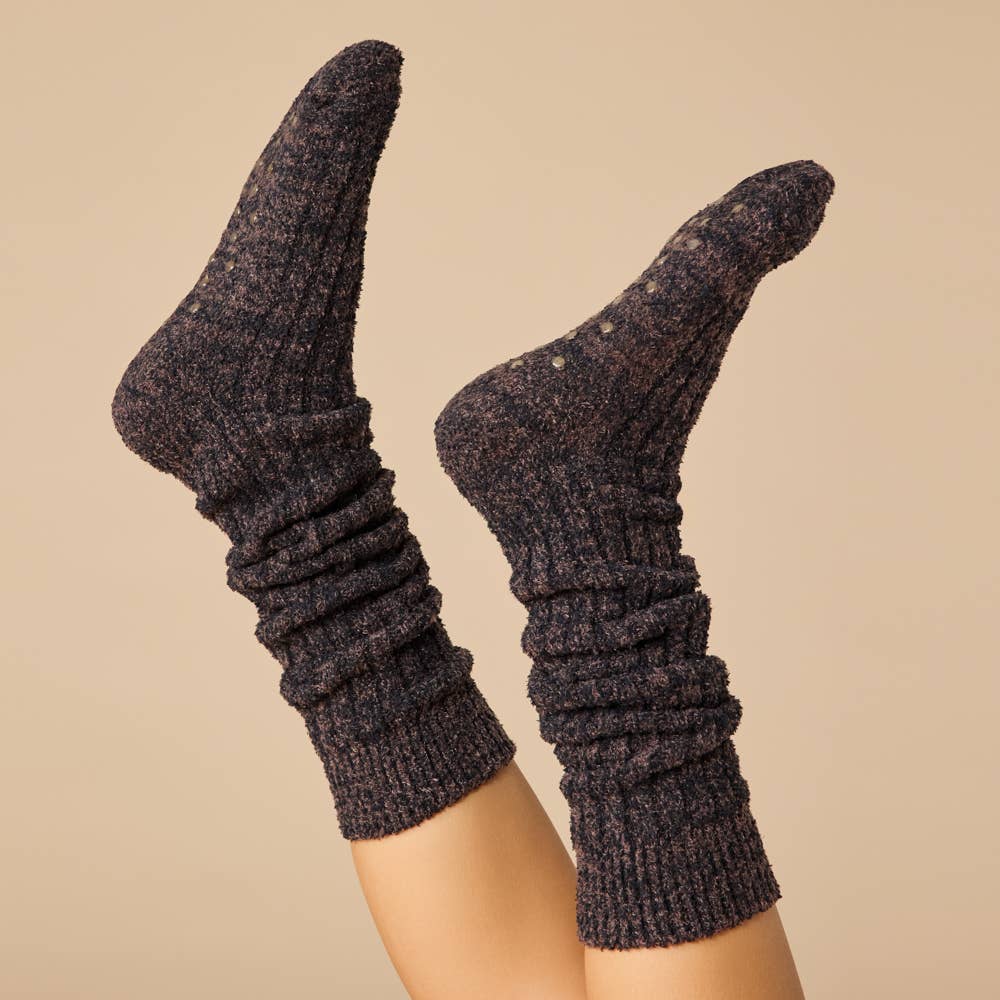 Women's Slouchy Fuzzy Socks with Non-Slip Grippers